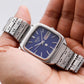 1984 Seiko QZ Midnight Blue Washi Dial TV Case Men's Wrist-Watch