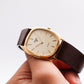 1983 Pulsar Quartz Baby Ellipse Golden Washi Dial Men's Wrist-Watch