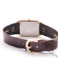 1987 Seiko Tank Straight Grain Golden Dial Men's Wrist-Watch W/Tag