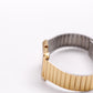 1983 Seiko Quartz Straight Grain Golden Dial Tank Men's Wrist-Watch W/Box