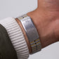 1984 Seiko SQ 100 Textured Gray Dial Two Tone Men's Wrist-Watch