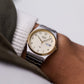 1990 Seiko SQ Light Golden Dial Two Tone Men's Wrist-Watch