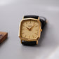 1990s Bulova Decagon Tank Gold Toned Men's Wrist Watch