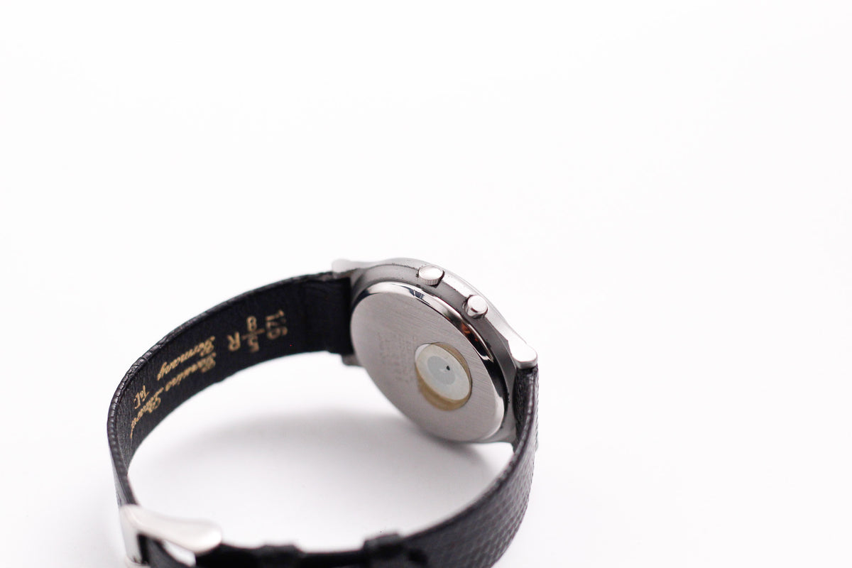 1997 Citizen Quartz Alarm Matte Black Dial Men's Wrist-Watch
