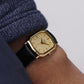 1990s Bulova Decagon Tank Gold Toned Men's Wrist Watch