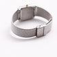 1983 Citizen CQ Quartz Gemstone Silver Dial Frosted Two Tone Case Men's Wrist-Watch