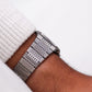 1980 Seiko Quartz Midnight Blue Pinstripe Dial Men's Wrist-Watch