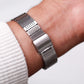 1980 Seiko Quartz Midnight Blue Pinstripe Dial Men's Wrist-Watch