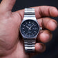 1980 Seiko Silverwave Matte Black Sports Wrist-Watch