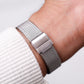 1983 Citizen CQ Quartz Gemstone Silver Dial Frosted Two Tone Case Men's Wrist-Watch