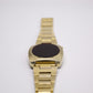 1970s Mercury Red LED Gold Toned Men's Wrist-Watch