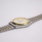 1990 Seiko SQ Light Golden Dial Two Tone Men's Wrist-Watch
