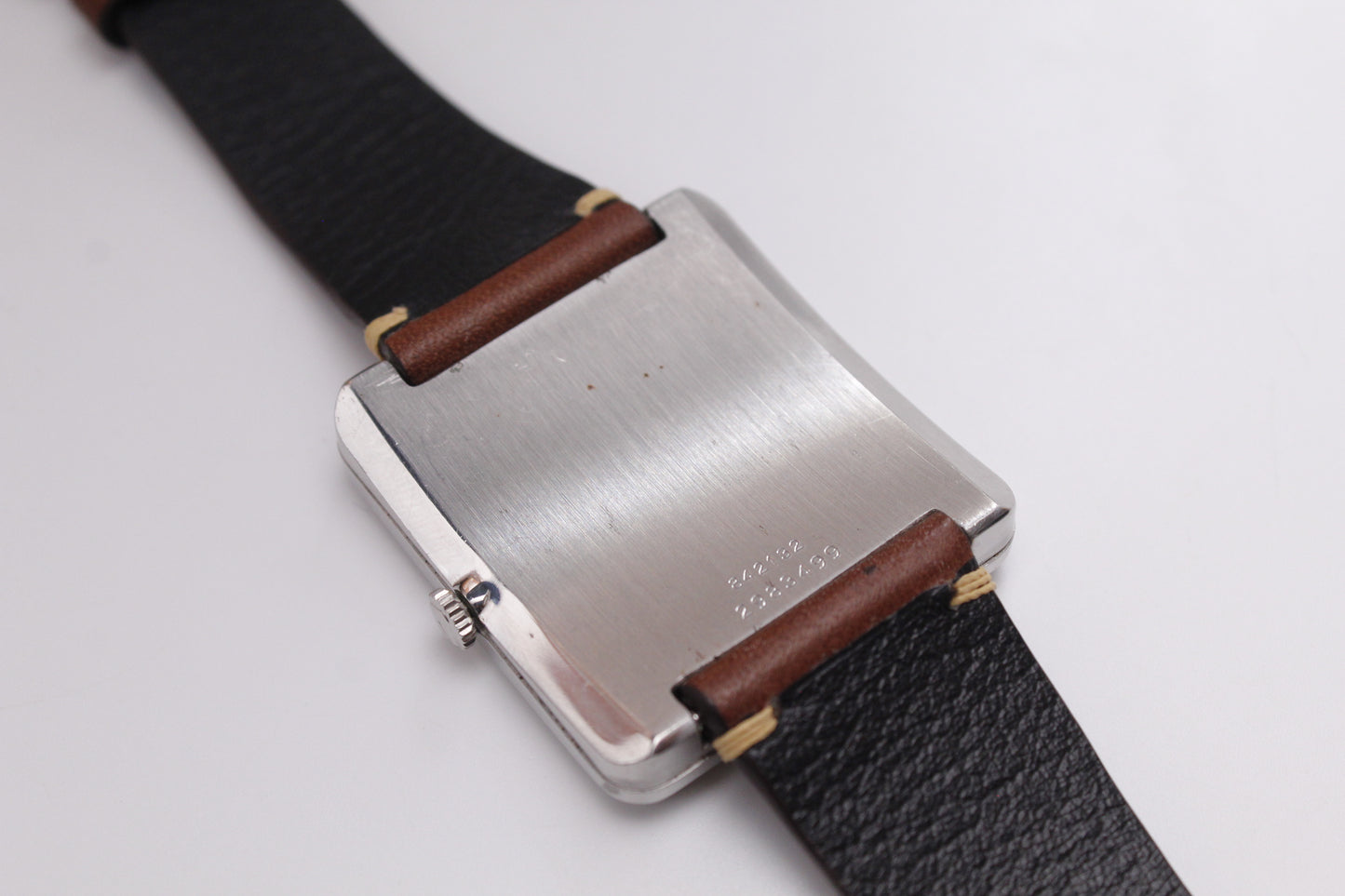 [Rare] 1970s Universal Geneve Mechanical Striped Blue Dial Men's Wrist-Watch