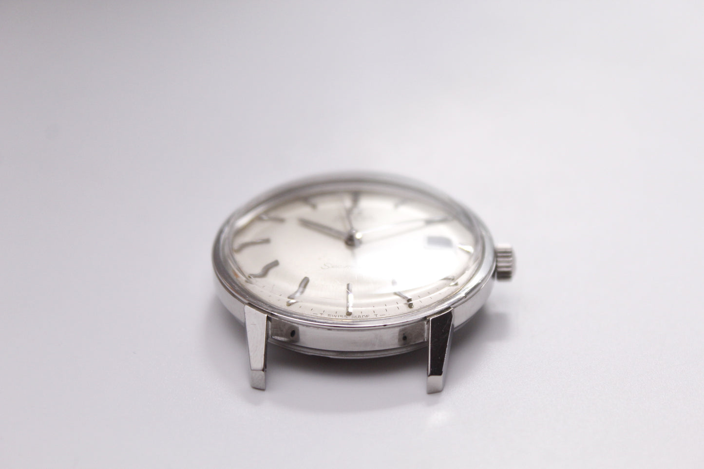 1960s Omega Seamaster Automatic Silver Sunburst Dial Men's Wrist-Watch