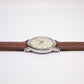 1970s Swiss Candino Automatic Silver Sunburst Men's Wrist-Watch