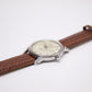 1970s Swiss Candino Automatic Silver Sunburst Men's Wrist-Watch