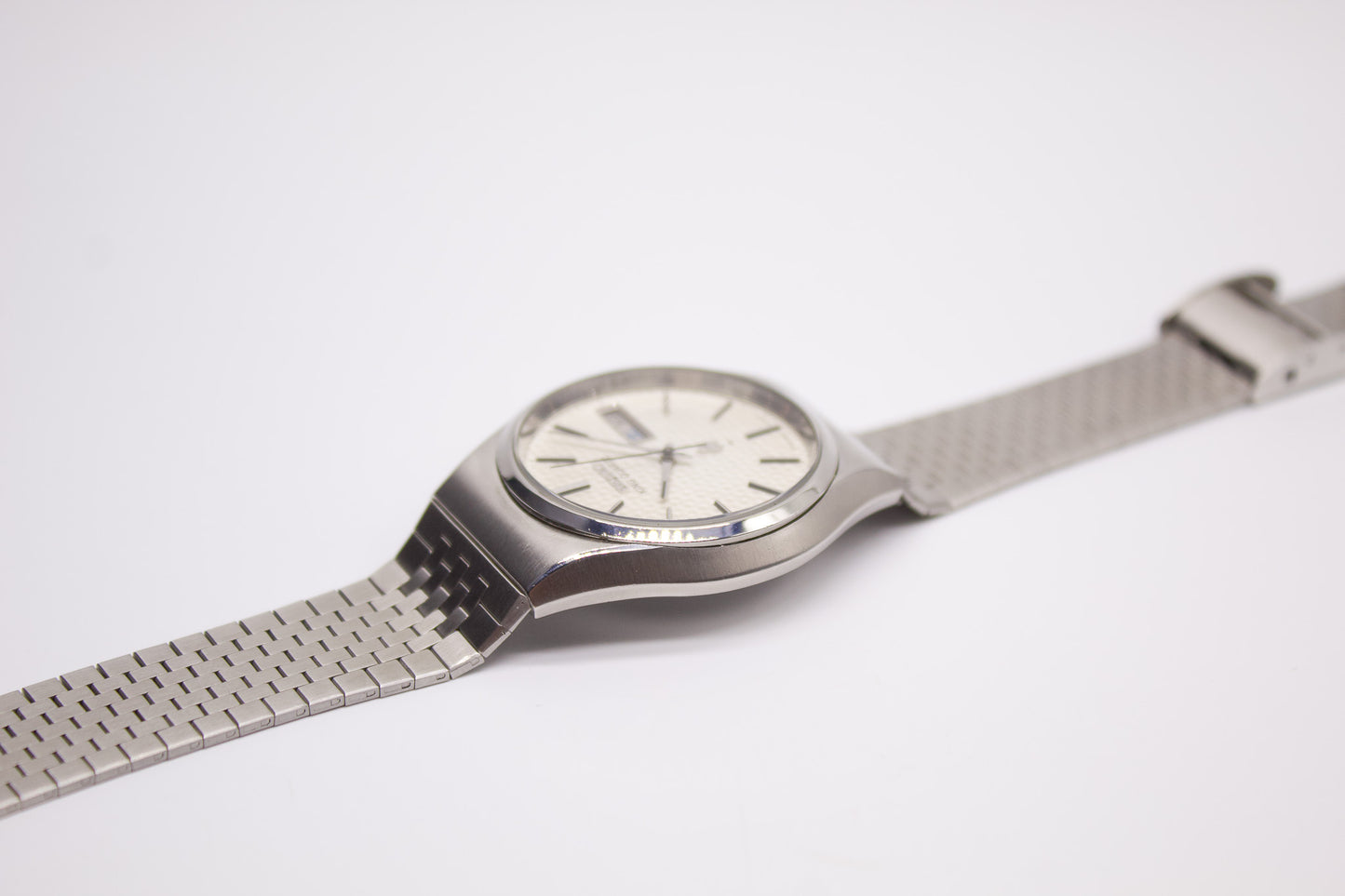 [Serviced] 1978 Seiko King Quartz Cream Tapestry Dial Men's Wrist-Watch