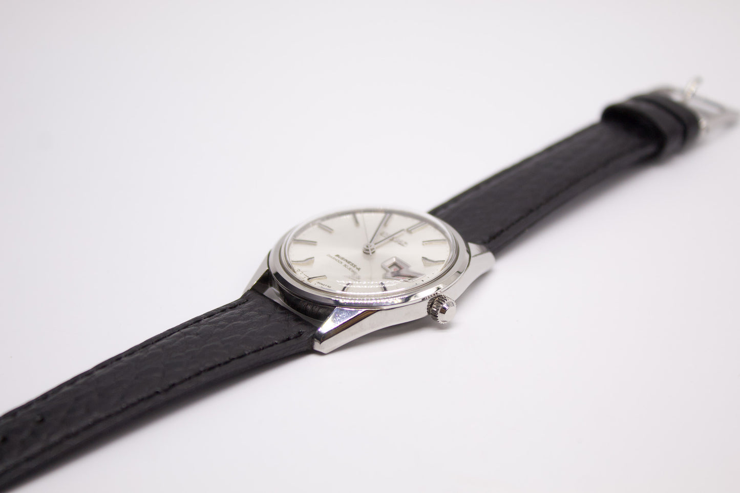 [Serviced] 1967 Seiko Business-A Silver Sunburst Dial Men's Wrist-Watch