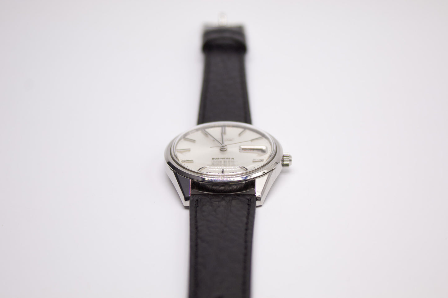 [Serviced] 1967 Seiko Business-A Silver Sunburst Dial Men's Wrist-Watch