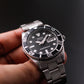 2000 Seiko Automatic 'Baby Submariner' Matte Black Dial Men's Wrist-Watch