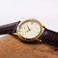 2006 Citizen Quartz Pale Golden Dial Roman Gold Toned Case Men's Wrist-Watch