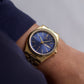 1995 Citizen Quartz Marine Blue Sunburst Dial 'Baby Day-Date'