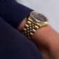 1990s Citizen Quartz 'Baby Day-Date' Marine Blue Dial Men's Wrist-Watch