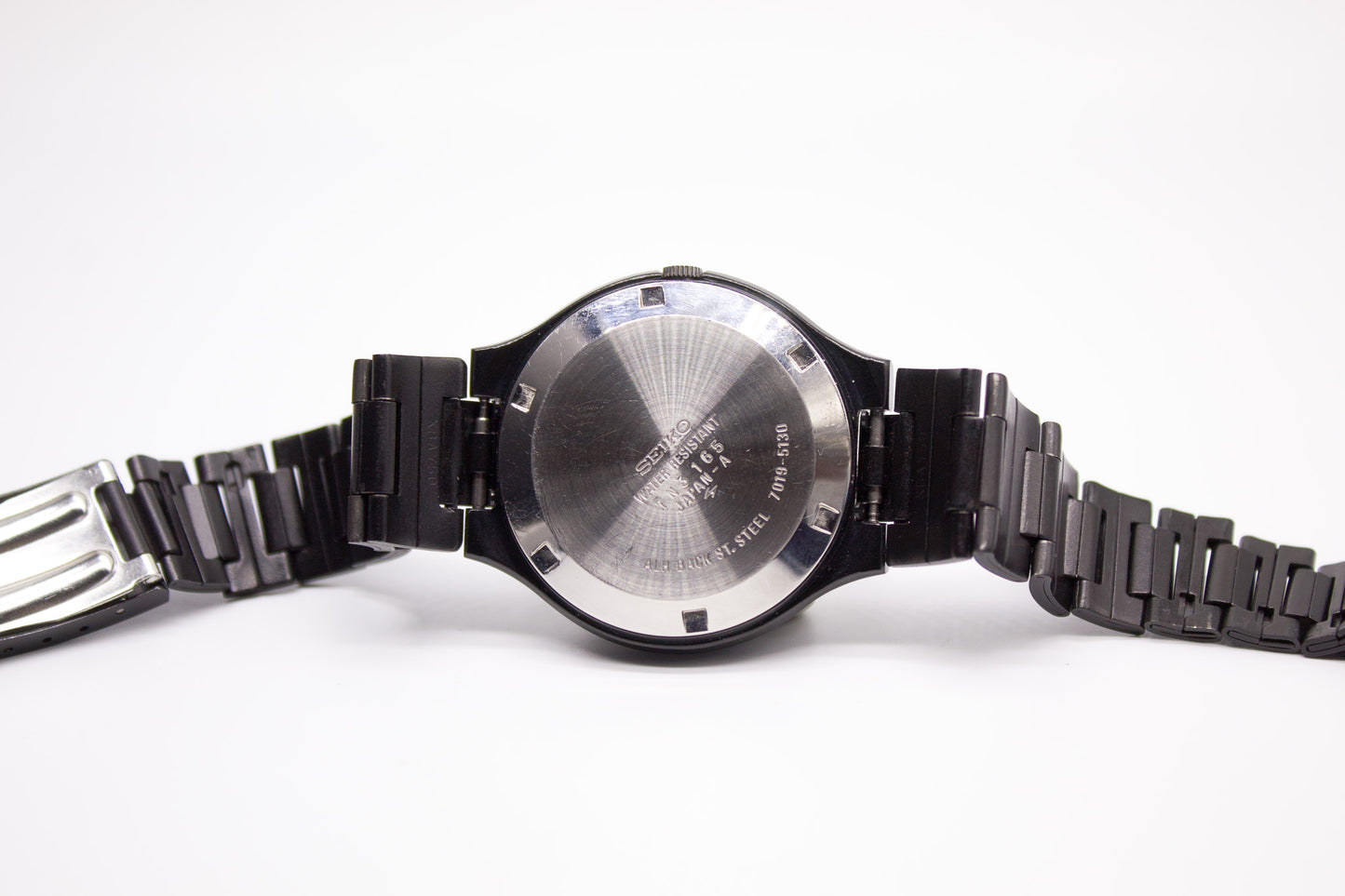 [Mint] 1977 Seiko Acuts Automatic PVD Black Case Men's Wrist-Watch W/Papers JDM
