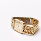 1990s Bulova Quartz Straight Grain Golden Dial Men's Wrist-Watch