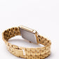 1990s Bulova Quartz Straight Grain Golden Dial Men's Wrist-Watch