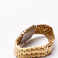 1990s Bulova Quartz Straight Grain Golden Dial Men's Wrist-Watch