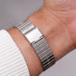 1990s Collezio Quartz Inky Black Dial Two Tone Case Men's Wrist-Watch