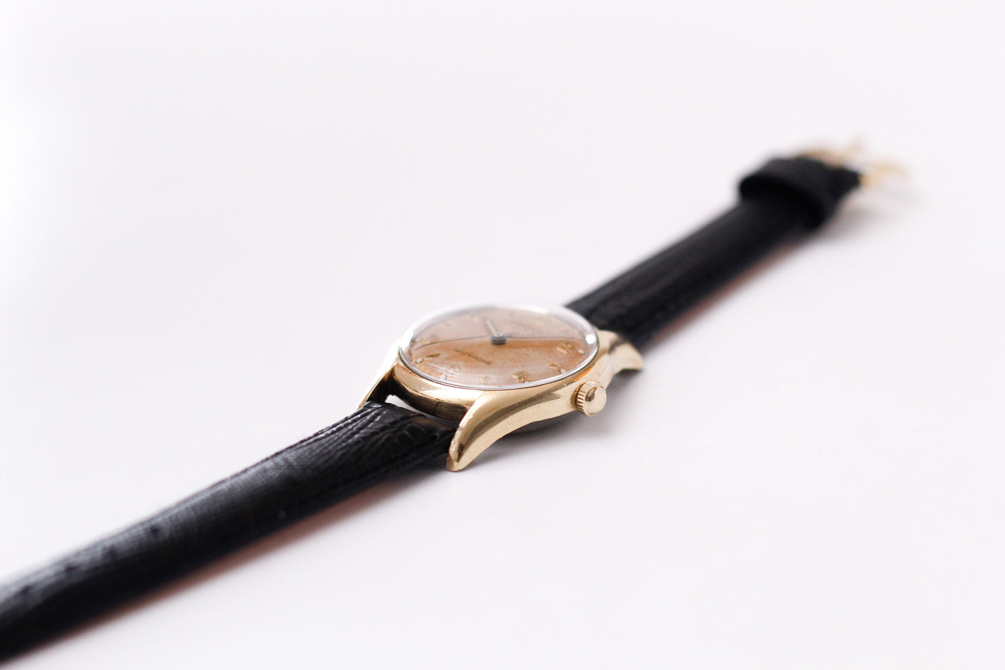 [Serviced] 1950s Benrus Automatic Orange Patina Dial Men's Wrist-Watch