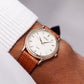 1992 Seiko Spirit Light Cream Dial Medallion Bezel Men's Wrist-Watch