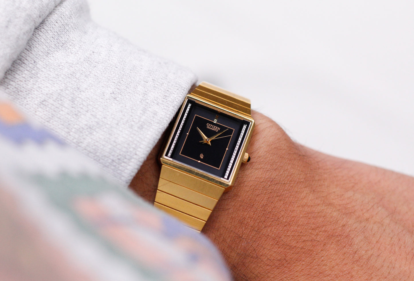 1995 Citizen CQ Quartz Gemstone Dial Men's Wrist-Watch