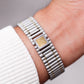 1985 Seiko Quartz ARC Silver Sunburst Dial Two Tone Case Men's Wrist-Watch