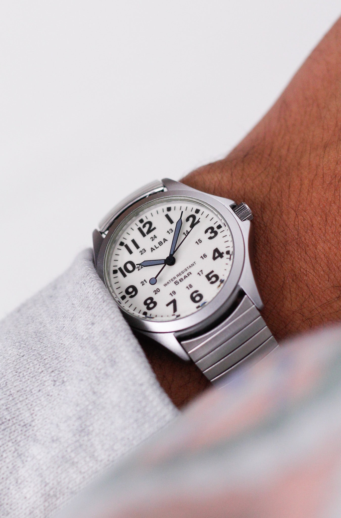 [Near Mint] 2002 Alba 'Flashlight' Field Watch Quartz Men's Wrist-Watch