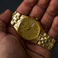 1985 Near-Mint Seiko Quartz Gold Tone Men's Watch W/Box