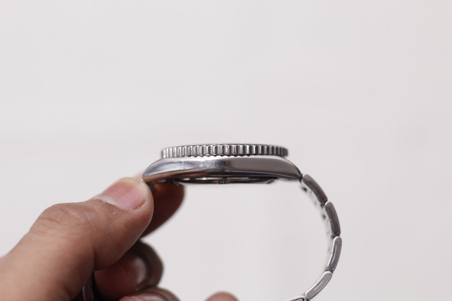 2000 Seiko Automatic 'Baby Submariner' Matte Black Dial Men's Wrist-Watch