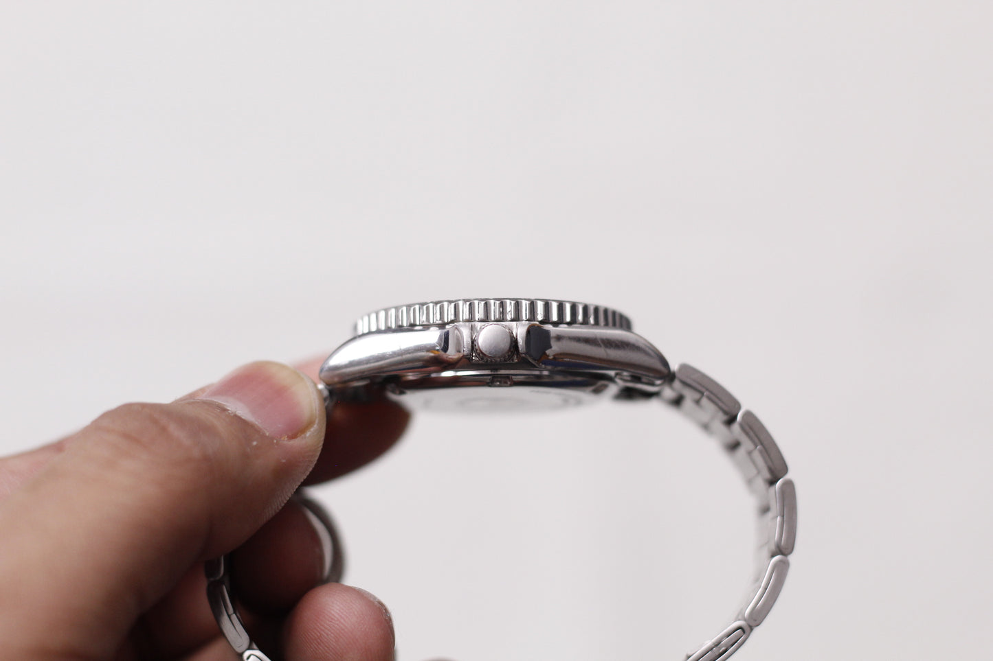 2000 Seiko Automatic 'Baby Submariner' Matte Black Dial Men's Wrist-Watch