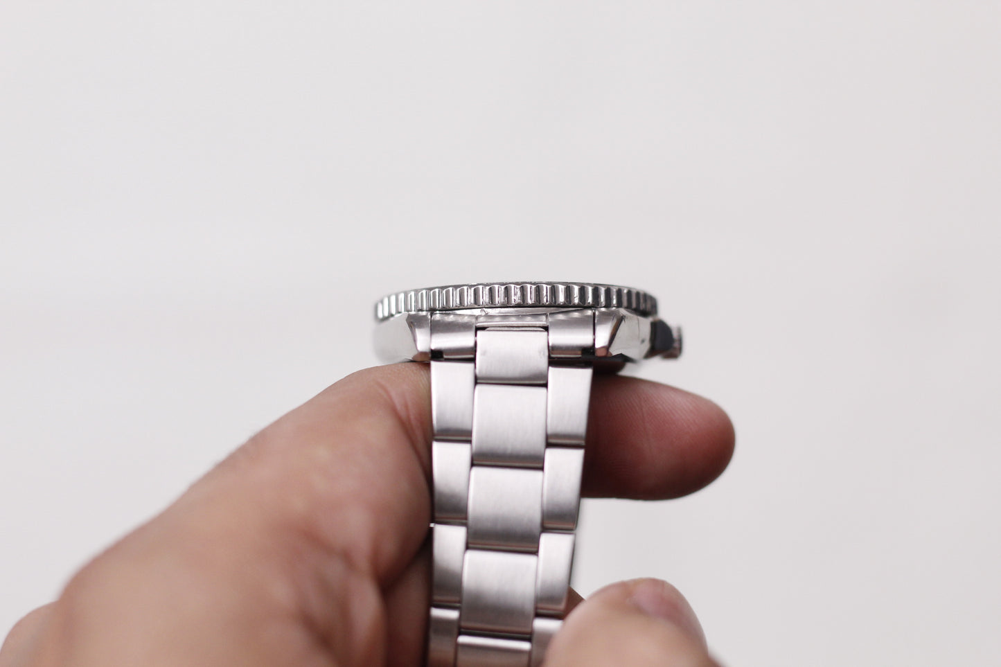 2000 Seiko Automatic 'Baby Submariner' Matte Black Dial Men's Wrist-Watch