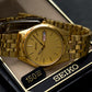 1985 Near-Mint Seiko Quartz Gold Tone Men's Watch W/Box