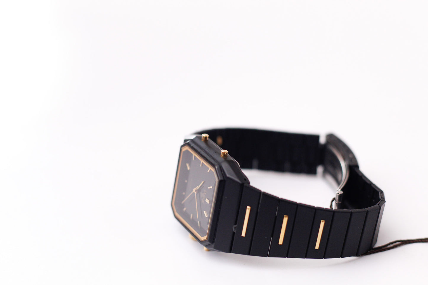 [Near Mint] 1986 Pulsar Quartz Ana-Digi Deep Black Dial Men's Wrist-Watch W/Box