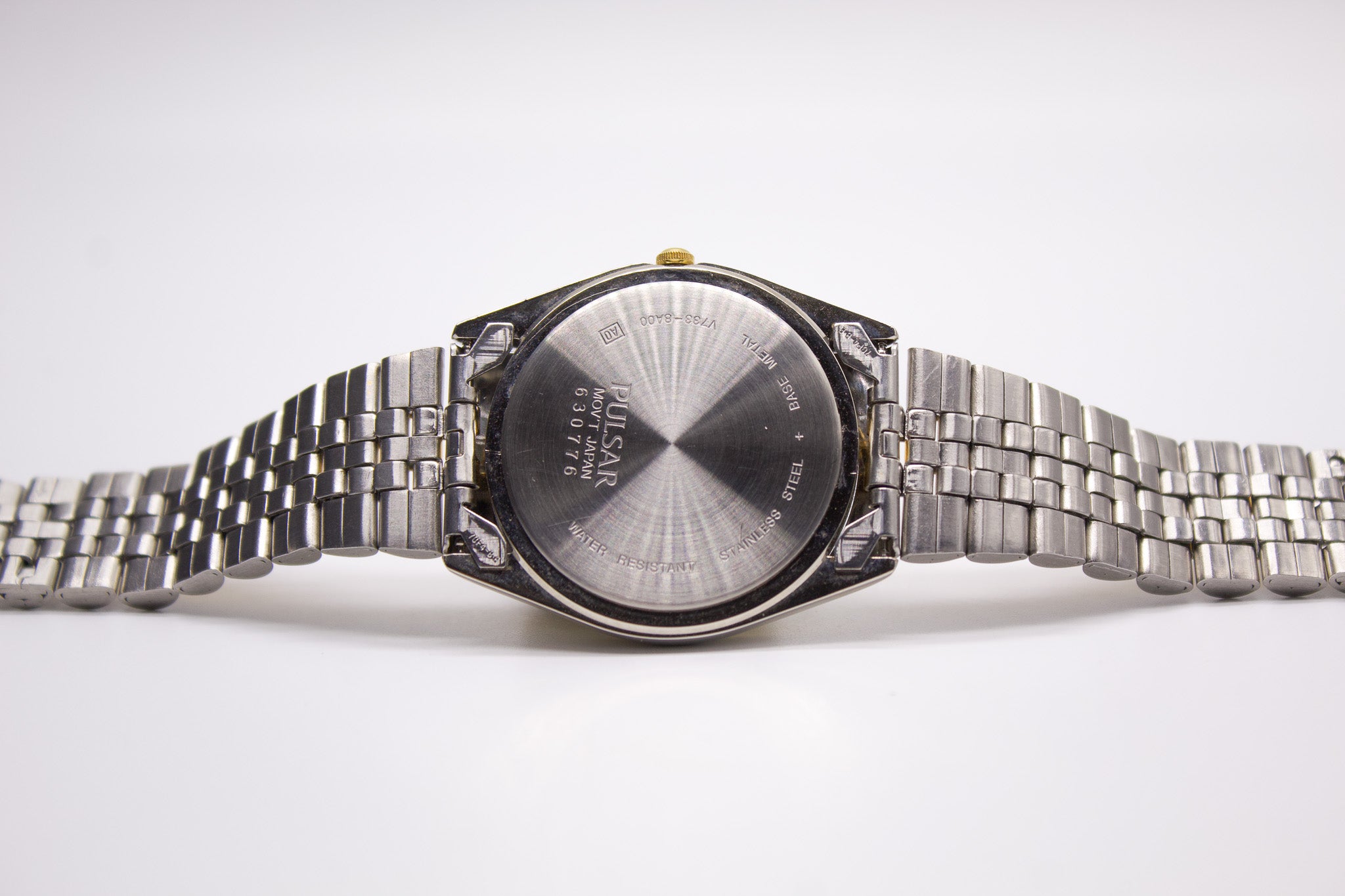 Mint] 2006 Pulsar Quartz 'Flashlight Dial' Two Tone Men's Wrist