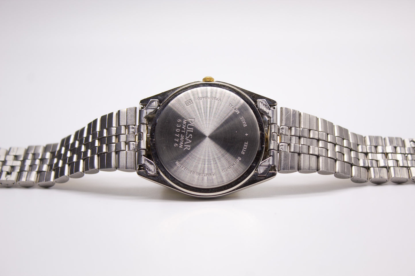 [Mint] 2006 Pulsar Quartz 'Flashlight Dial' Two Tone Men's Wrist-Watch