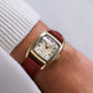 [Serviced] 1940s USA Hamilton Brushed Golden Dial Men's Art Deco Wrist-Watch