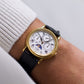 1999 Pulsar Quartz Moonphase Roman Dial Men's Wrist-Watch W/Box & Papers