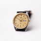 1989 Seiko SQ Golden Sunburst 'Baby Day-Date' Two Tone Case Men's Wrist-Watch
