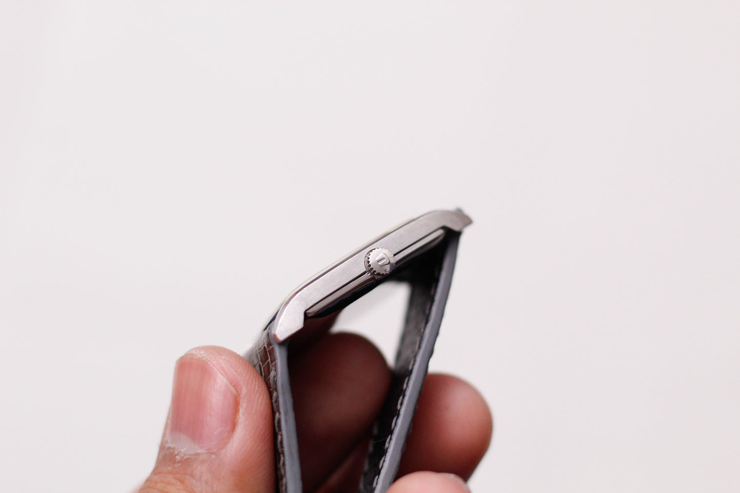 [Serviced] 1960s Universal Genève Straight Grain Silver Roman Dial Men's Mechanical Wrist-Watch