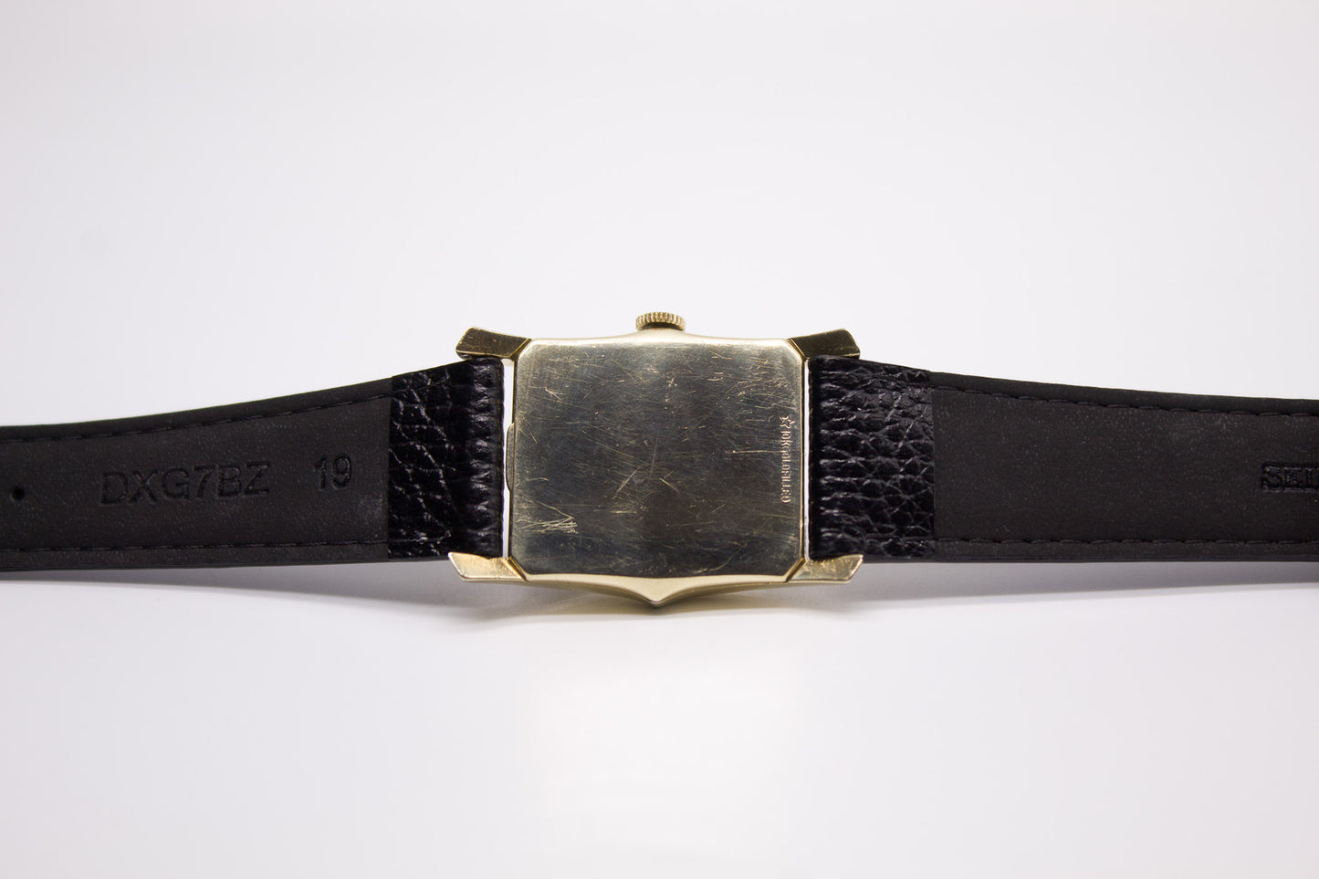[Serviced] 1950s Elgin 19 Fancy Lugs Art Deco Men's Wrist-Watch